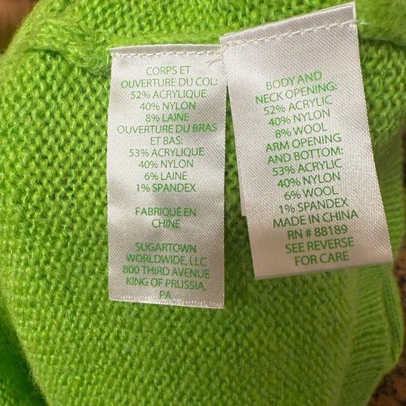 Lilly Pulitzer Angeli Tank and Sweater Set Citrus Fresh Green Color Cozy  Small - Picture 10 of 16